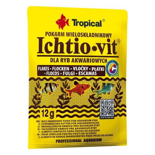 TROPICAL Ichtio-vit 12g viaczložkové krmivo pre akváriové ryby