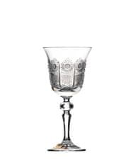 Bohemia Crystal Brúsené poháre na biele víno Laura 12116/57001/170ml (set po 6 ks)