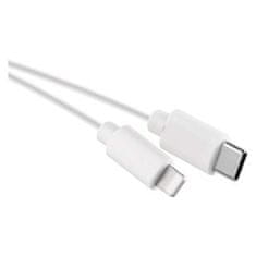EMOS SM7015W Nabíjací a dátový kábel USB-C 2.0 / Lightning MFi, 1 m, biely 2335076014