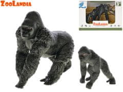 Mikro Trading Zoolandia gorila s mláďaťom 5,5-10,5cm 2druhy v krabičke
