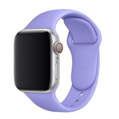 BStrap Soft Silicone remienok na Apple Watch 42/44/45mm, Light Purple