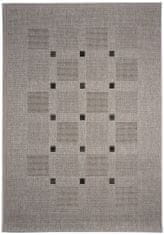 Devos Kusový koberec FLOORLUX Silver / Black 20079 Spoltex – na von aj na doma 120x170