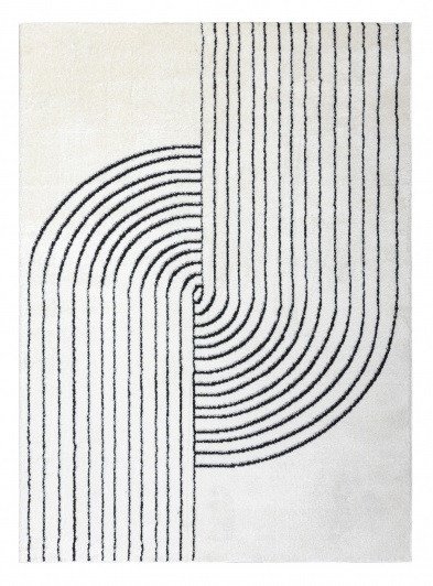 Dywany Łuszczów AKCIA: 200x290 cm Kusový koberec Mode 8587 geometric cream/black