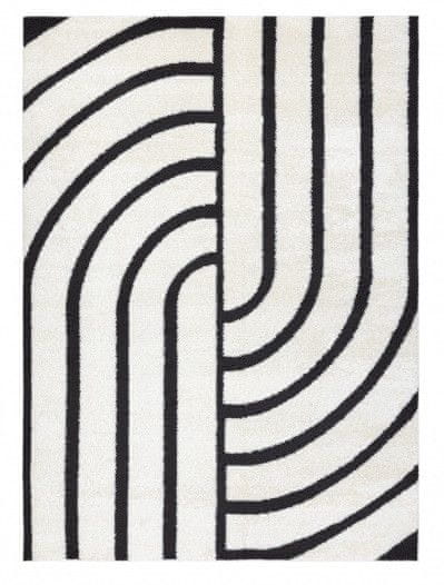 Dywany Łuszczów Kusový koberec Mode 8631 geometric cream/black
