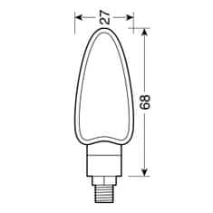 LAMPA Blinkry moto ARROW černé 2ks – 90092