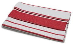 Home Elements  Súprava utierok z egyptskej bavlny 50*70 cm, 3 ks, Pruhy červené