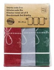 Home Elements  Súprava utierok z egyptskej bavlny 50*70 cm, 3 ks, Vianoce
