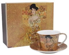 Home Elements  Porcelánový hrnček 250 ml, s podšálkou, Klimt, Adele