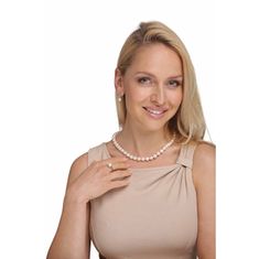 JwL Luxury Pearls Náhrdelník s pravými bielymi perlami JL0264
