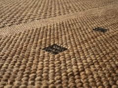 Devos Kusový koberec FLOORLUX Coffee/Black 20329 Spoltex – na von aj na doma 60x110