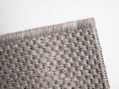 Devos Kusový koberec FLOORLUX Silver / Black 20079 Spoltex – na von aj na doma 80x150
