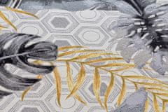 Hanse Home Kusový koberec Flair 105612 Gold Leaves Multicolored – na von aj na doma 80x165