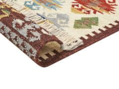 Beliani Vlnený kelímový koberec 160 x 230 cm viacfarebný AKNALICH
