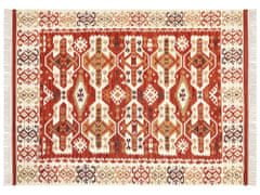 Beliani Vlnený kelímový koberec 160 x 230 cm viacfarebný VOSKEVAZ