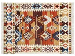 Beliani Vlnený kelímový koberec 160 x 230 cm viacfarebný VOSKETAP
