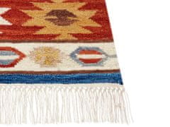 Beliani Vlnený kelímový koberec 160 x 230 cm viacfarebný JRARAT
