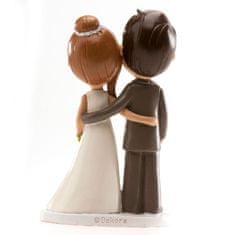 Dekora Svadobná figúrka na tortu 14 cm novomanželia