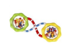 sarcia.eu Detská súprava 2x hrkálka + gumená loptička, vzdelávacie hračky BamBam