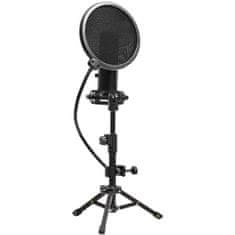 LORGAR mikrofón Soner 721 pre Streaming, kondenzátorový, Volume, čierny