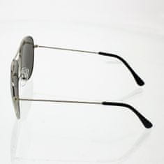 Oem slnečné okuliare pilotky Conor stříbrné rámčeky zrcadlová stříbrná sklo