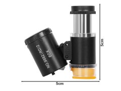Verk  09169 Vreckový mikroskop s LED osvetlením, UV, 60x ZOOM