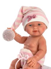 Llorens 26314 NEW BORN HOLČIČKA - realistická bábika bábätko s celovinylovým telom - 26 cm