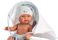 Llorens 26313 NEW BORN CHLAPČEK - realistická bábika bábätko s celovinylovým telom - 26 cm