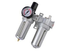 GEKO Regulátor tlaku 1 MPa s filtrom a manometrom a prim. oleje 1/4" G01179
