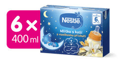 Nestlé Mliečko s kašou Vanilkové - 6 x (2x200ml)