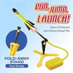 JOJOY® Lietajúci penový raketomet pre deti + 3 penové rakety a podložka | ROCKETUP