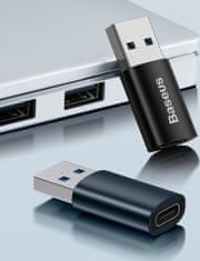 Noname Baseus Converter Ingenuity Series Mini OTG Adaptor USB-A 3.1 Male to Type-C Female Blue (ZJJQ000103)
