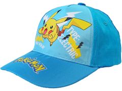 EUROSWAN Detská šiltovka Pokémon Pikachu modrá Velikost: 52