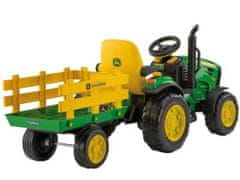 Popron.cz Peg-Pérego John Deere Ground Force traktor s vlečkou 12V zelená..