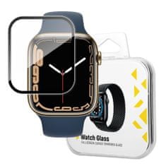 MG Watch Glass Hybrid ochranné sklo na Apple Watch 7/8 45 mm, čierne