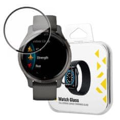 MG Watch Glass Hybrid ochranné sklo na Garmin Venu 2S, čierne