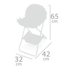DeCuevas 53247 Skladacia jedálenská stolička pre bábiky PIPO 2022