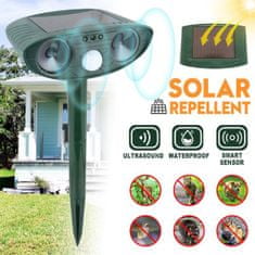 HOME & MARKER® Solárny ultrazvukový odpudzovač zvierat so senzorom pohybu | SONICFIELD