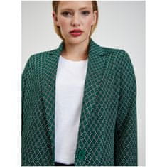 Orsay Tmavo zelené dámske vzorované sako ORSAY_482451-867000 36