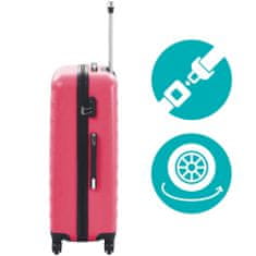 Timeless Tools Sada cestovných kufrov s kozmetickou taštičkou, rôzne farby- slezová farba