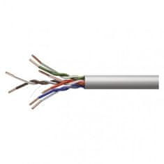 EMOS Dátový kábel UTP CAT 5E CCA PVC S9128, 305m, šedý 2309010080
