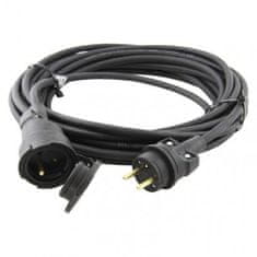 EMOS Vonkajší predlžovací kábel 30 m PM0505, 1 zásuvka, 230 V, čierny 1914031300