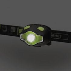 EMOS COB LED + LED čelovka P3536, 220 lm, 100 m, 3x AAA, čierna 1441263110