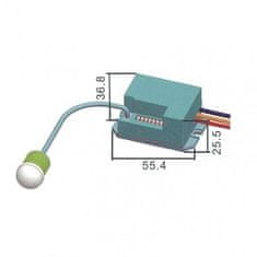 EMOS G1110 PIR senzor (pohybové čidlo) IP20 800W, biely 1454007100