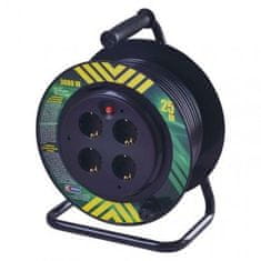 EMOS Predlžovací kábel na bubne 50 m P19450P, 4 zásuvky, 230 V, čierny 1908045010