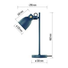 EMOS Stolová lampa JULIAN na žiarovku E27 Z7621BL, modrá 1538188000