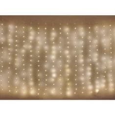 EMOS LED vianočný drop reťaz – záclona D3EW04, 2,9x2 m, vonkajšia aj vnútorná, teplá biela 1550030017
