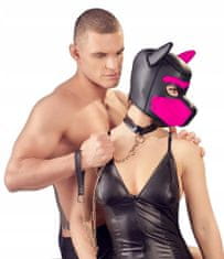 SpankMe Tuhá ružová maska psa pre bdsm hry