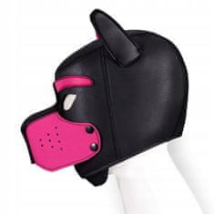 SpankMe Tuhá ružová maska psa pre bdsm hry
