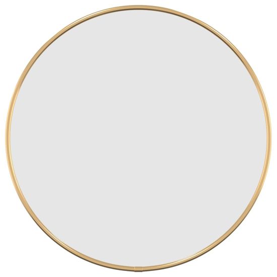 Vidaxl Nástenné zrkadlo zlaté Ø 40 cm okrúhle