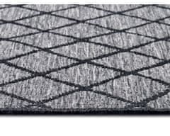 NORTHRUGS Kusový koberec Twin-Wendeteppiche 105456 Night Silver – na von aj na doma 80x250